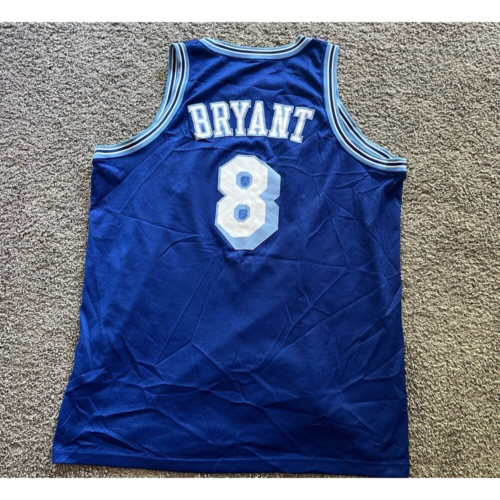 Vintage Nike Los Angeles Lakers Kobe Bryant Jersey #8 Blue Rookie Mens 2XL - Picture 2 of 9